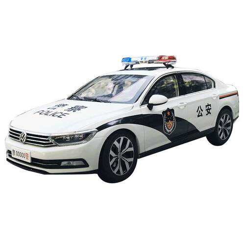 一汽大众 1:18 全新迈腾B8 POLICE 警车 MAGOTAN轿车汽车模型车模