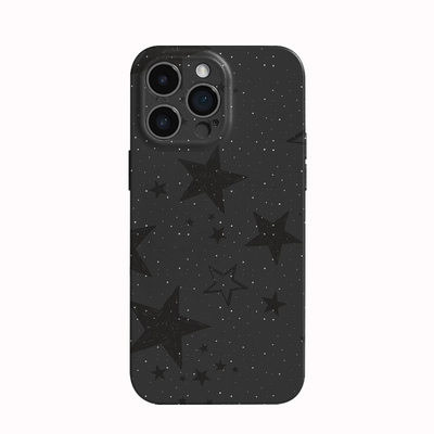 苹果iPhone17promax手机壳简约卡通星星菲林硬壳全包保护套黑色适用华为mate80promax苹果16/15/15/13pro女生