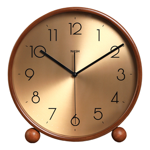 实木台式座钟摆钟客厅2026新款高端大气轻奢高级感复古桌面时钟表