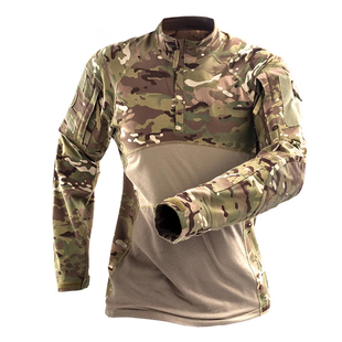 cp迷彩蛙服上衣棉质弹力户外战术长袖T恤弹性肘部耐磨透气