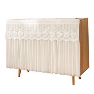 蕾丝纯色柜类遮挡帘免打孔杂物橱柜遮丑拉帘滑轨式书柜鞋柜防尘帘