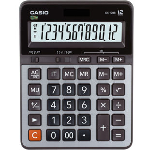 卡西欧CASIO 新款MX-120B DX-120B GX-120B大按键台式计算器