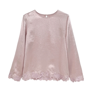 JKJS【月华漪】新中式醋酸衬衫早秋2025新款独特漂亮不规则上衣女