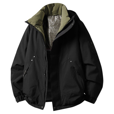 马克华菲冬季连帽防风保暖羽绒服