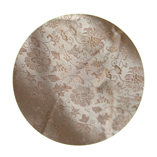 卡其小连枝棉涤提花布料亲肤装帧包装夏清凉旗袍汉服衬衫古装面料