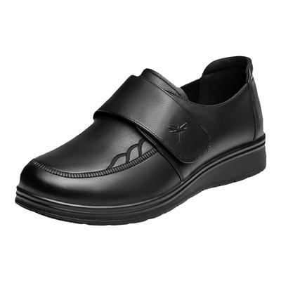 红蜻蜓妈妈棉鞋真皮软底