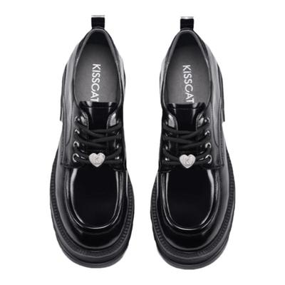 KISSCAT接吻猫厚底增高乐福鞋女