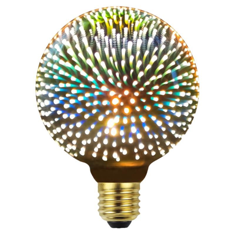 3D灯泡爱迪生炫彩效果LED灯泡
