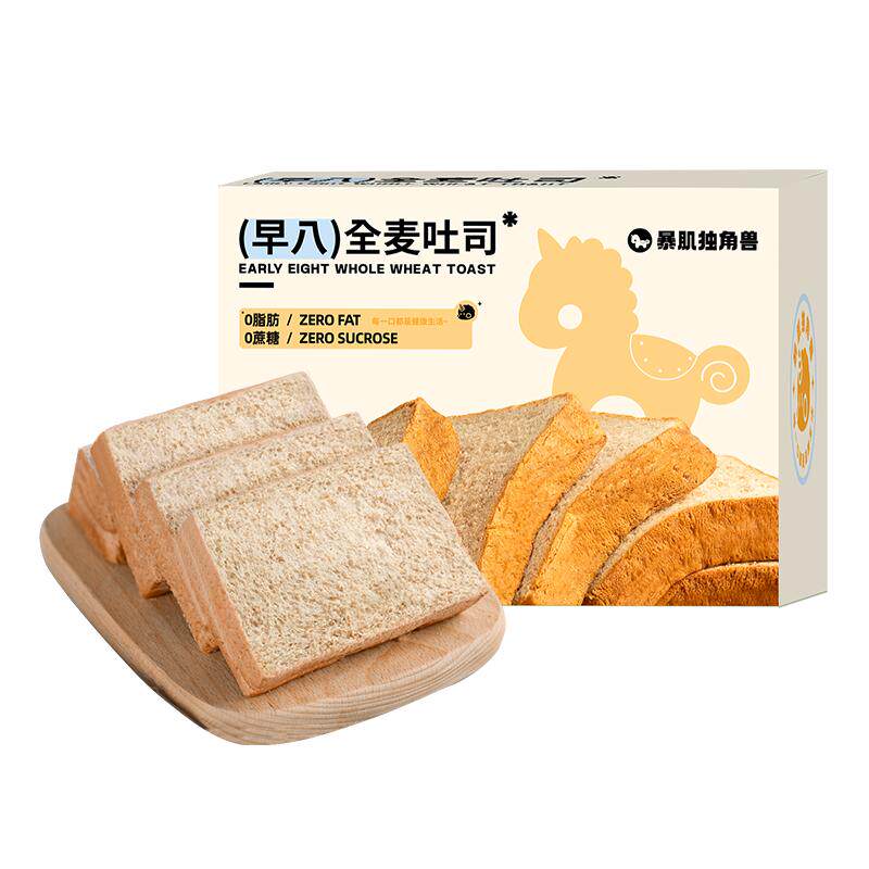 100%真全麦面包0防腐剂0脂肪
