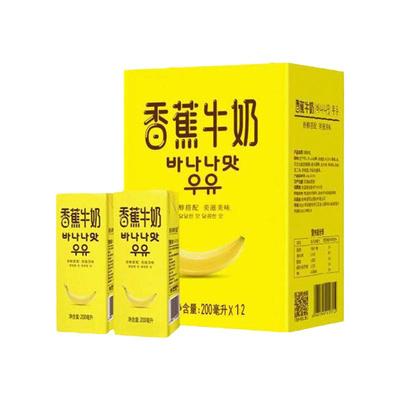 新希望香蕉牛奶200ml*12盒