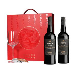 【自营】节日送礼 百大第26名Dow's多斯晚装瓶2018年份波特酒红酒