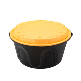 面条打包盒高档一次性餐盒汤面分离打包碗1280带盖锁扣圆形外卖盒