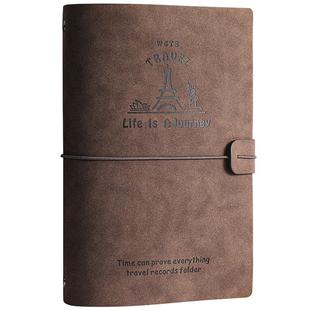 皮面票据收集册复古票夹车票电影票收纳火车机票夹单收纳本收藏卡册演唱会门票票根明信片活页拍立得纪念相册