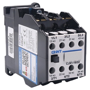 CHNT正泰CJX1-16/22交流接触器单相220V三相380V 16A银点110V 36V