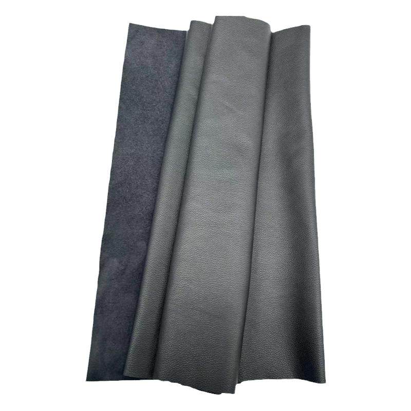 牛皮皮料头层小牛皮diy夹克皮衣服修补皮领子0.7mm黑色超薄真皮料