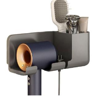 角落电吹风机置物架免打孔收纳放置架子卫生间壁挂支架浴室风筒懒