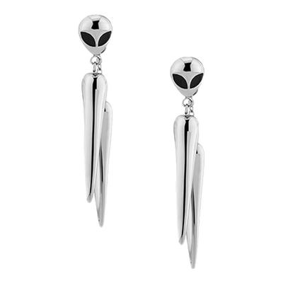 设计师外星人异形钛钢耳饰吊坠