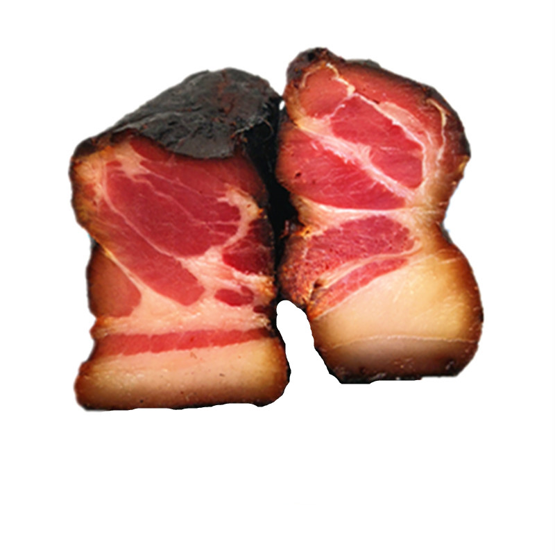 腊味特产柴火烟熏后腿背条五花肉