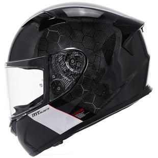 MT头盔玻璃钢碳纤维摩托车全盔双镜轻冬季头盔男女士机车赛车四季