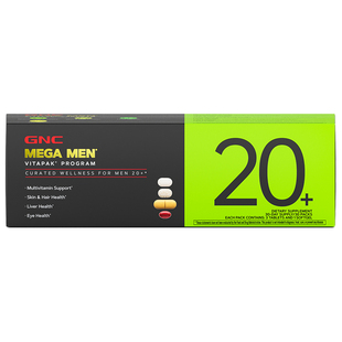 GNC健安喜每日营养包男士复合维生素20+男矿奶蓟叶黄素原装临期