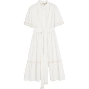 [季末优惠][礼物]华伦天奴VALENTINO女士棉质平纹细布迷笛连衣裙