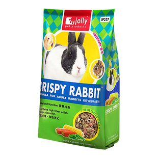 Jolly祖莉高纤维成兔粮5kg 兔兔粮食饲料10斤 均衡营养兔粮JP327