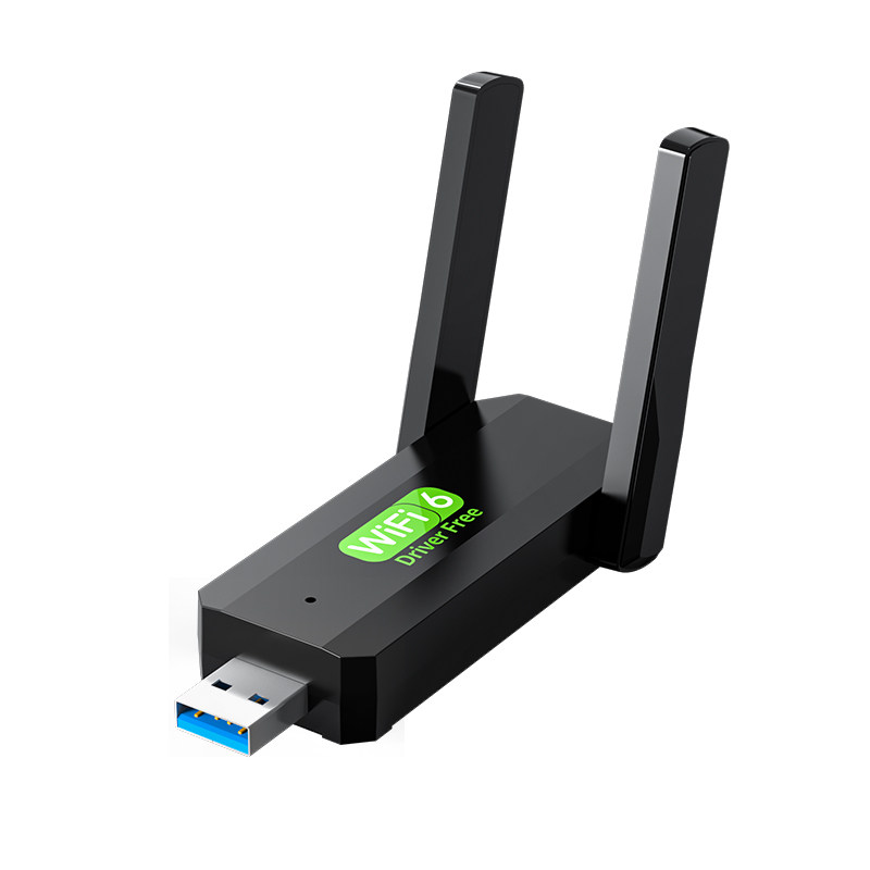 无线网卡台式机wifi接收器免驱动1300m双频usb5G千兆笔记本电脑WiFi6无线发射器即插即用网络信号蓝牙上网