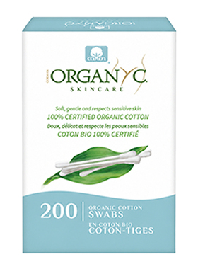 Organyc欧然尼双头棉签意大利进口有机全纯棉头化妆婴儿家用