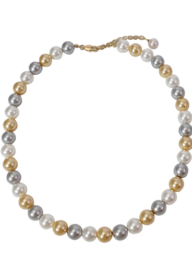 XMR欧美S家多彩珍珠项链