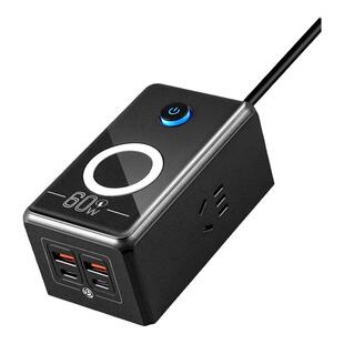 超级快充插座Type-C口USB手机充电器氮化镓30瓦60W无线充电PD快充