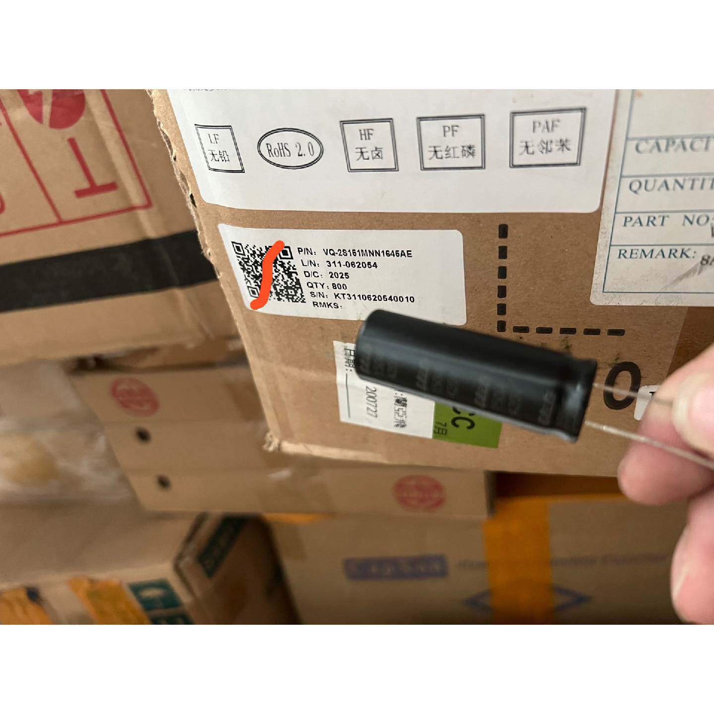 拍前询价：420v150uf16x45576个18X35105