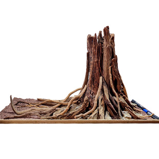 鱼缸造景骨架来图定制定做景观青龙石南美自然风格松皮石沉木骨架