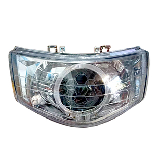 马哈100福喜125国三大灯总成LED激光透镜巧格JOG车头灯恶魔眼75W