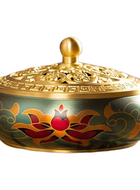 黄铜盘香炉家用熏香炉