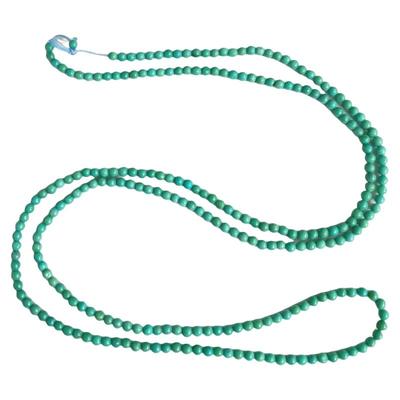 2.5mm湖北天然高瓷绿松石米珠链