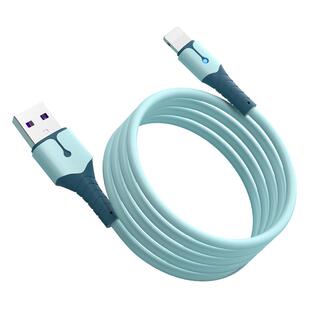 适用苹果iPhone12数据线液态硅胶手机充电线6s器7P加长11pro快充2米ipad六8Plus冲7x平板xsmax闪充xr车载usb5