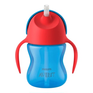 飞利浦新安怡宝宝吸管杯 恐龙杯儿童水杯学饮杯水壶带柄200ml300m