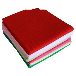 婚庆被面配套纯棉被里子全棉加厚棉布料缎条现代婚庆包布纯色床单