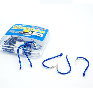 包邮 职业者蓝色管付千又 带圈千又鱼钩 日本进口素材钓鱼钩