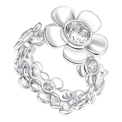 YVMIN尤目 旋转花园戒指花朵戒圈时来运转戒指生日礼物