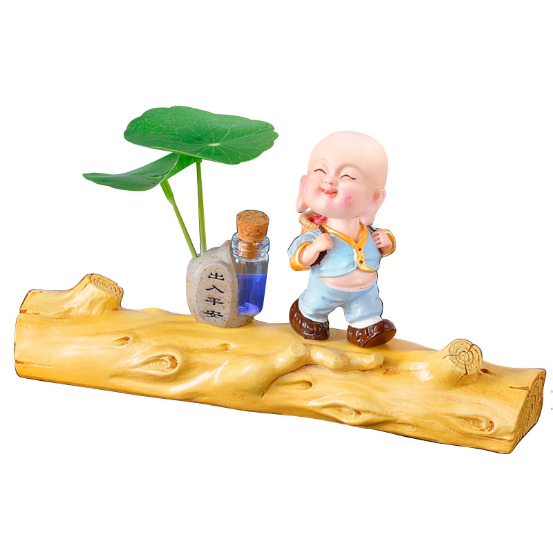 小沙弥车载摆件号码牌香薰一体机