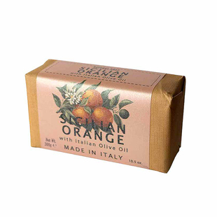SV1945米兰信札西西里香橙橄榄油研磨皂300g纸包温和清洁嫩肤滋润