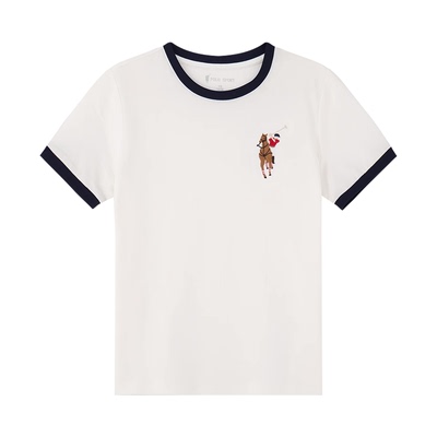 POLOWALK圆领品牌LOGO短袖T恤