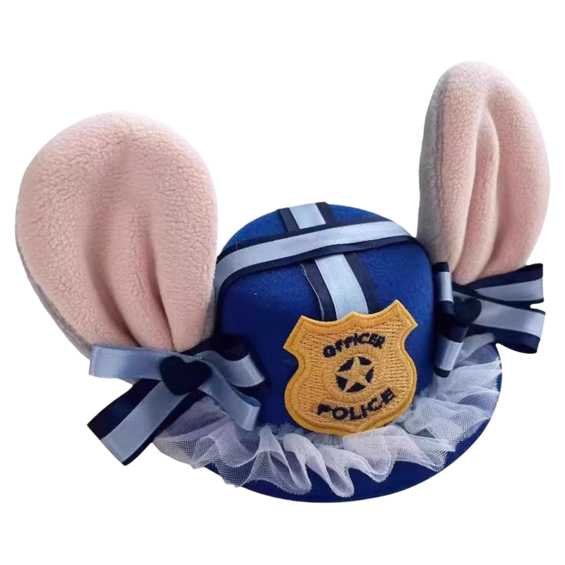 朱迪兔子警官cos卡通帽子发夹