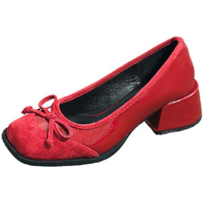 法式复古仙女风玛丽珍浅口单鞋女