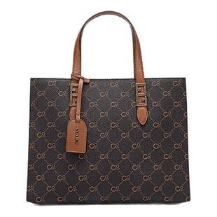 COOGI新款包包上班通勤大容量托特包头层牛皮轻奢手提包斜挎包女