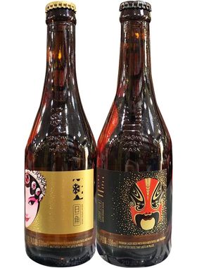 雪花脸谱花旦啤酒418ml*12瓶装