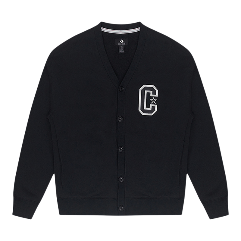 Converse/匡威正品新款男士V领开衫单排扣针织夹克10028003-A02