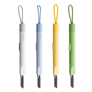 得力纽赛美工刀快递刀开箱刀便携高颜值安全挂绳家用拆快递开箱器