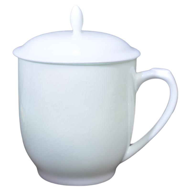 普盛醴陵毛瓷杯茶具釉下陶瓷茶杯带盖高档水杯伟人诗词杯泡茶杯